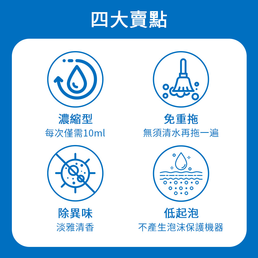 掃地機器人/洗地機專用地板清潔液 500ml(適用小米/石頭/科沃斯/追覓/必勝等)